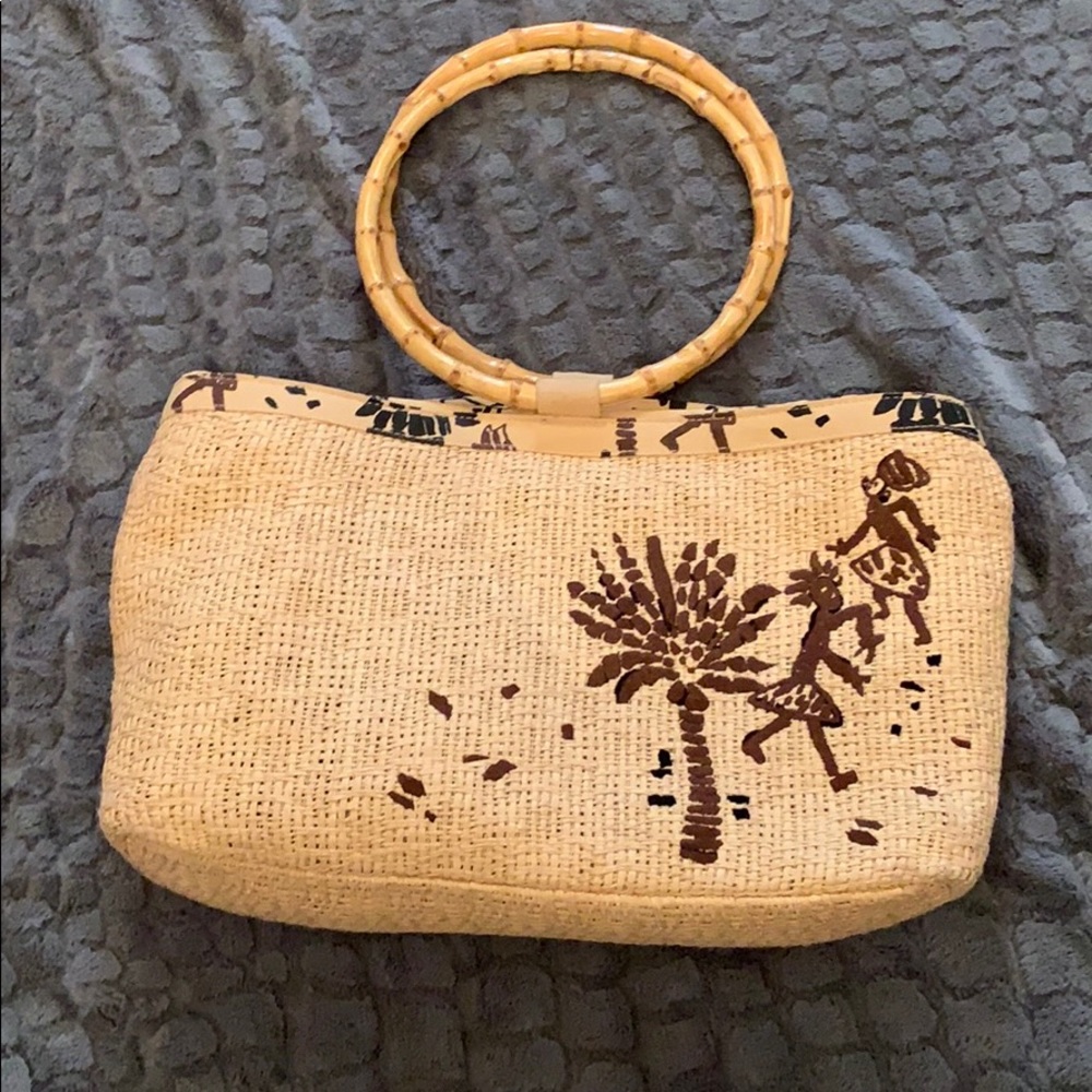 Very unique Chico’s convertible straw purse